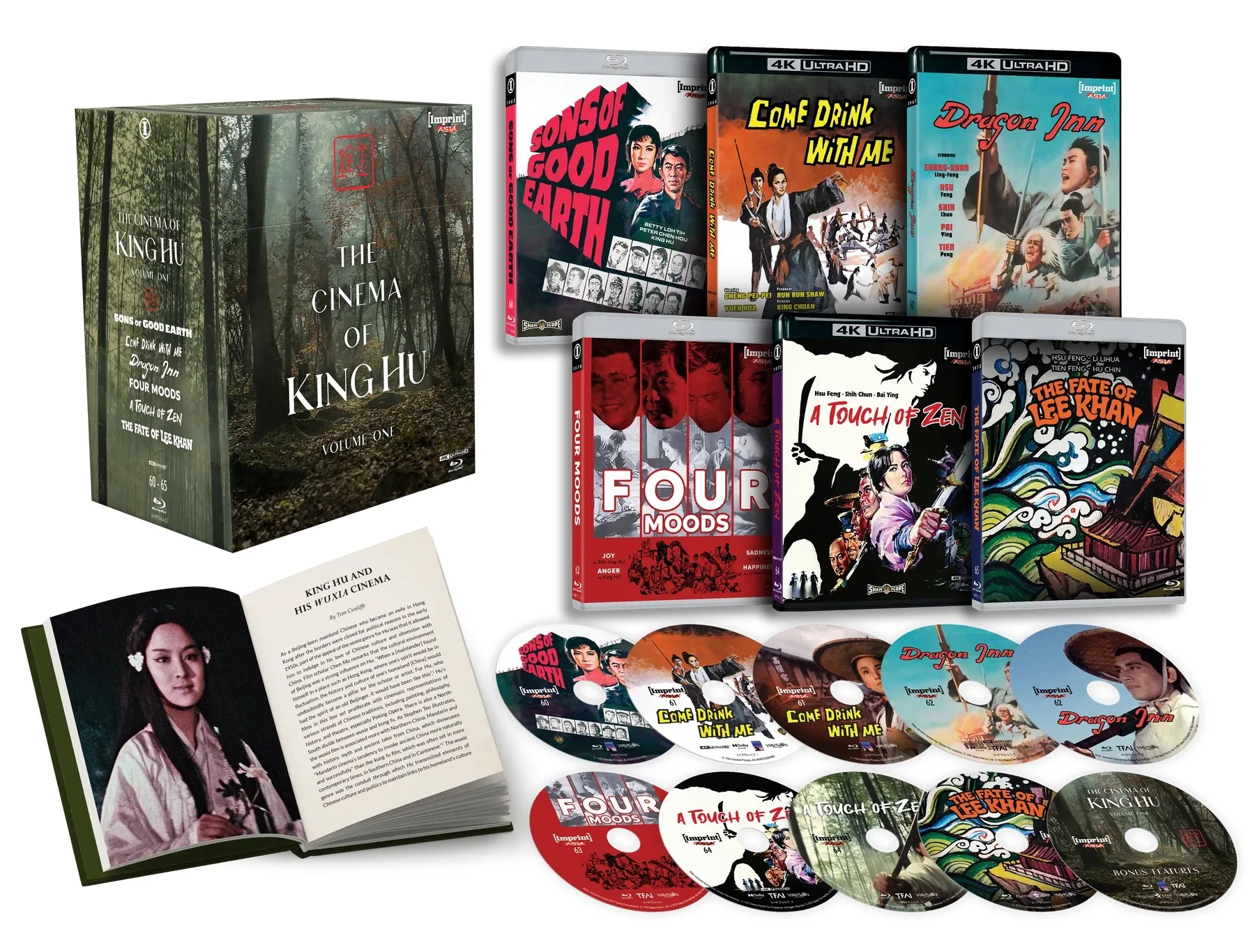 The Cinema Of King Hu: Volume One (1965 - 1973) 4K / Blu-ray boxset